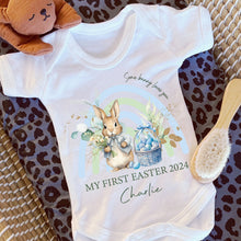 Load image into Gallery viewer, Easter Babygrow, Easter Sleepsuit, My 1st Easter, My First Easter, Babies first Easter sleepsuit, Easter baby outfit, New baby gift Vest