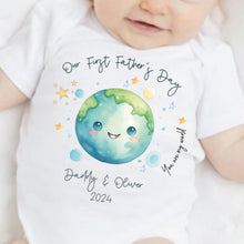 Load image into Gallery viewer, Father’s day gift, New Dad gift, First Father’s day babygrow, First Father’s day baby vest, Our first Father’s day, Best Daddy in the World