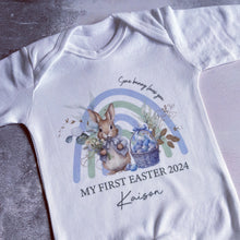 Load image into Gallery viewer, Easter Babygrow, Easter Sleepsuit, My 1st Easter, My First Easter, Babies first Easter sleepsuit, Easter baby outfit, New baby gift Vest