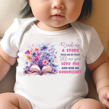 Load image into Gallery viewer, Say you love me, Kiss me goodnight, Reading Book Gift, Cute Teddy, Baby Arrival Newborn Pregnancy Announcement Gift, Fairytale Baby Girl