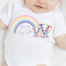 Load image into Gallery viewer, I Love My Sister Baby Vest, Personalised Sibling Bodysuit, Babygrow, Newborn Pregnancy Announcement, Going to be a Big Sister Announcement