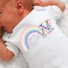 Load image into Gallery viewer, I Love My Sister Baby Vest, Personalised Sibling Bodysuit, Babygrow, Newborn Pregnancy Announcement, Going to be a Big Sister Announcement
