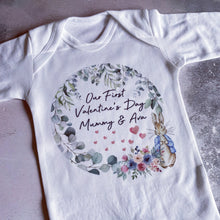 Load image into Gallery viewer, First Valentines Day, My 1st Valentines Sleepsuit, Babies First Valentines Day, Valentines Baby Gift, Babies First Valentine, Babygrow Mummy