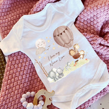 Load image into Gallery viewer, I Love My Nana Baby Vest, Personalised Sleepsuit, Nanna Babygrow, Newborn Pregnancy Announcement Gift, Going to be a Nanny, New Nana to be