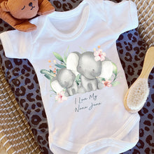 Load image into Gallery viewer, I Love My Mummy Baby Vest, Personalised Sleepsuit, Mummy Babygrow, Newborn Pregnancy Announcement Gift, Going to be a Mum Mama, Mummy to be
