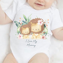 Load image into Gallery viewer, I Love My Mummy Baby Vest, Personalised Sleepsuit, Mummy Babygrow, Newborn Pregnancy Announcement Gift, Going to be a Mummy, New Mummy to be