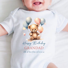 Load image into Gallery viewer, Happy Birthday Nana Babygrow, 1st Birthday as My Nanny, New Nan Gift, Grandma Birthday, Granny Birthday, Sleepsuit Vest Bodysuit Birthday
