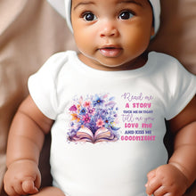 Load image into Gallery viewer, Say you love me, Kiss me goodnight, Reading Book Gift, Cute Teddy, Baby Arrival Newborn Pregnancy Announcement Gift, Fairytale Baby Girl