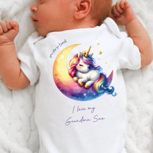 Load image into Gallery viewer, I Love My grandparents Baby Vest, Personalised Nan Bodysuit, Newborn Pregnancy Announcement, Going to be a Grandparent, Baby Announcement