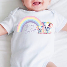 Load image into Gallery viewer, I Love My Sister Baby Vest, Personalised Sibling Bodysuit, Babygrow, Newborn Pregnancy Announcement, Going to be a Big Sister Announcement