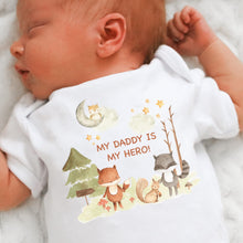 Load image into Gallery viewer, I Love My Daddy Baby Vest, Daddy is my Hero, Daddy Babygrow, Newborn Pregnancy Announcement Gift, Going to be a Daddy, New Dad Gift, Daddy