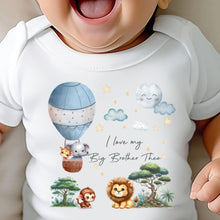 Load image into Gallery viewer, I Love My Big Brother Baby Vest, Personalised Babygrow, Brother Babygrow, Newborn Pregnancy Announcement Gift, Going to be a Big Brother