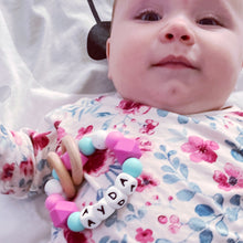 Load image into Gallery viewer, Personalised Silicone Teething Ring