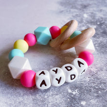 Load image into Gallery viewer, Personalised Silicone Teething Ring