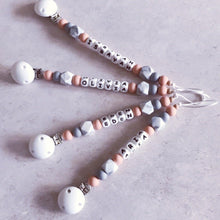 Load image into Gallery viewer, Dummy Clip and Teether Set - Soft peach - Hopes, Dreams & Jellybeans