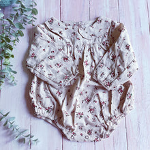 Load image into Gallery viewer, Floral Summer Rompers - Cream