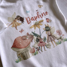 Load image into Gallery viewer, Personalised Fairy Garden babygrow / Sleepsuit