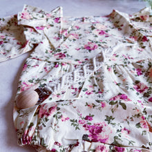 Load image into Gallery viewer, Floral Summer Rompers - Natural