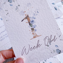 Load image into Gallery viewer, Beautiful Eucalyptus Milestone Cards - Set of 30