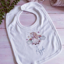 Load image into Gallery viewer, Personalised Unicorn babygrow / Sleepsuit