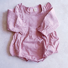 Load image into Gallery viewer, Long sleeved Rompers - Pink Spotty