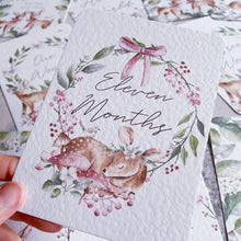 Load image into Gallery viewer, Baby Deer Milestone Cards - Set of 30