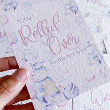 Load image into Gallery viewer, Cute Hippo Milestone Cards - Set of 30