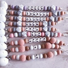 Load image into Gallery viewer, Dummy Clip and Teether Set - Soft peach - Hopes, Dreams & Jellybeans