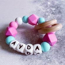 Load image into Gallery viewer, Personalised Silicone Teething Ring