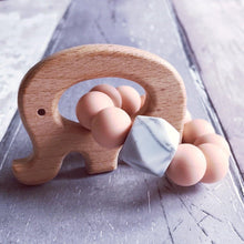 Load image into Gallery viewer, Dummy Clip and Teether Set - Soft Peach - Hopes, Dreams & Jellybeans