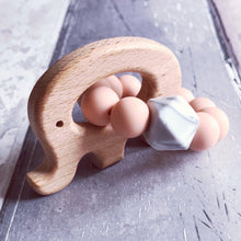 Load image into Gallery viewer, Dummy Clip and Teether Set - Soft Peach - Hopes, Dreams & Jellybeans