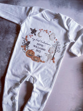 Load image into Gallery viewer, Personalised First Halloween Baby Vest My first Halloween Babygrow Pumpkin Baby's First Halloween Trick or Treat 1st Halloween Personalised Romper