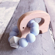 Load image into Gallery viewer, Dummy Clip and Teether Set - Baby Blue - Hopes, Dreams & Jellybeans