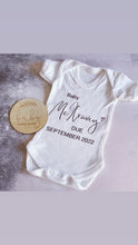 Load image into Gallery viewer, Personalised Announcement babygrow / Sleepsuit