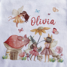 Load image into Gallery viewer, Personalised Fairy Garden babygrow / Sleepsuit