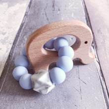 Load image into Gallery viewer, Dummy Clip and Teether Set - Baby Blue - Hopes, Dreams & Jellybeans