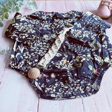 Load image into Gallery viewer, Floral Summer Rompers - Navy