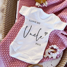 Load image into Gallery viewer, I love you Uncle babygrow / Sleepsuit