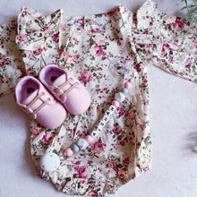 Load image into Gallery viewer, Floral Summer Rompers - Natural