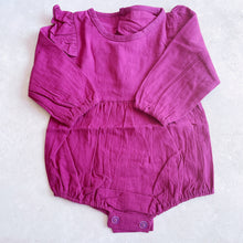 Load image into Gallery viewer, Long sleeved Rompers - Burgundy