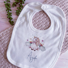 Load image into Gallery viewer, Personalised Unicorn babygrow / Sleepsuit