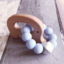 Load image into Gallery viewer, Dummy Clip and Teether Set - Baby Blue - Hopes, Dreams & Jellybeans