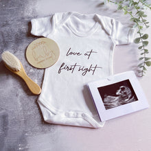 Load image into Gallery viewer, Love at first sight Personalised Babygro
