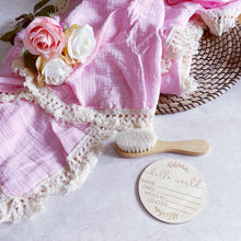 Load image into Gallery viewer, Luxury Baby Pink Blanket Swaddle and Muslin
