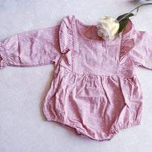 Load image into Gallery viewer, Long sleeved Rompers - Pink Spotty
