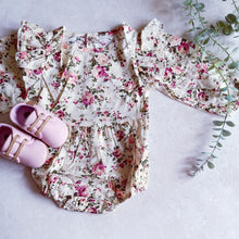 Load image into Gallery viewer, Floral Summer Rompers - Natural