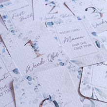 Load image into Gallery viewer, Beautiful Eucalyptus Milestone Cards - Set of 30