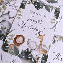 Load image into Gallery viewer, Safari Jungle Milestone Cards - Set of 30