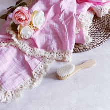Load image into Gallery viewer, Luxury Baby Pink Blanket Swaddle and Muslin