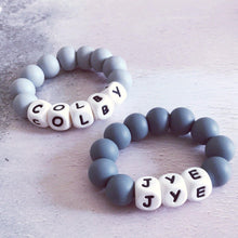 Load image into Gallery viewer, Personalised Newborn Mini Teether - Hopes, Dreams & Jellybeans